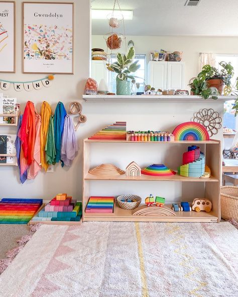 Childminders Playroom, Table Storage Ideas, Organize A Playroom, Playroom On A Budget, Play Therapy Room, First Kid, Playroom Shelves, Playroom Table, Small Playroom