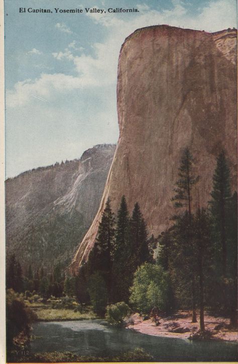 Yosemite Aesthetic Vintage, Patagonia Covers, Yosemite Postcard, Mountain Mugs, Vintage Yosemite, National Geographic Photography, Western Artwork, Nature Collage, Rennaissance Art