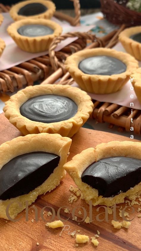 Apple Pie Tarts, Choco Pie, Brownie Cups, Chocolate Pie, Egg Tart, Pie Tart, Chocolate Pies, Food Recepie, Fudgy Brownies