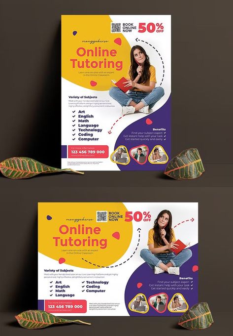 Online Tutoring Flyer Template PSD Tutoring Flyer Template, Tutoring Flyer, Online Classroom, Online Tutoring, Print Templates, Flyer Template, Books Online, Finding Yourself, Coding