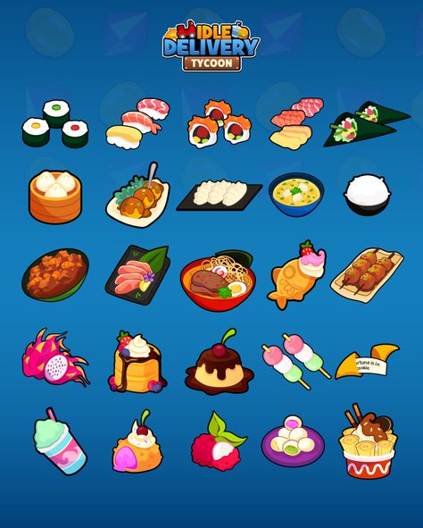 ArtStation - Idle Delivery Tycoon (Mobile game 2021) Restaurant Game, Idle Game, Props Concept, Ui Game, Game Dev, Simulation Games, Game Food, Small Studio, Game Ui