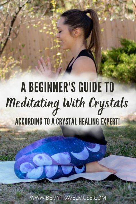 Interested in meditating with crystals? Here's an expert's guide to crystals meditation, perfect for beginners. Learn how to meditate with crystals, and the best crystals for your intentions. Meditate With Crystals, Meditating With Crystals, Guide To Crystals, Crystals For Meditation, Crystals Meditation, Learn How To Meditate, Meditation Methods, How To Meditate, Best Crystals