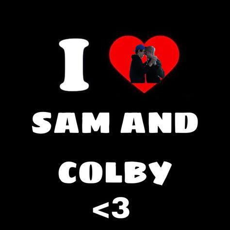 This is a pfp if you like Sam and Colby Love Sam, Sam And Colby, Colby, I Love, Feel Free