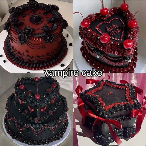 Vintage Cake Design Black, Goth Birthday Cake, Goth Wedding Cake, Goth Cake, Revenge Wedding, Gothic Cakes, Birthday Moodboard, Goth Cakes, Goth Birthday