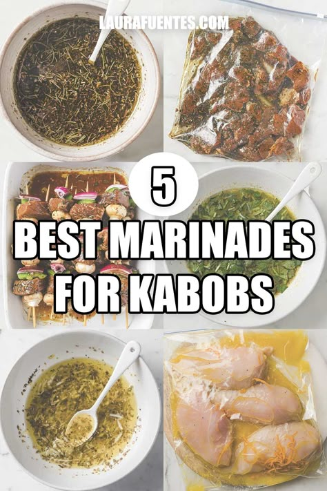 Chicken Shish Kabobs Marinade, Best Marinades, Steak Kabob Marinade, Kabob Marinade Recipes, Chicken Kabob Marinade, Beef Kabob Marinade, Kabob Marinade, Beef Kabob Recipes, Grilled Kabob Recipes