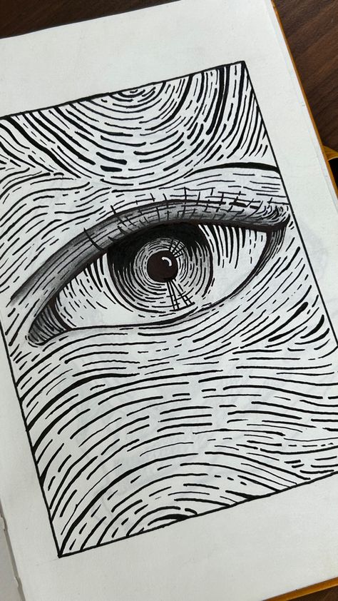 Drawing With Black Pen Easy, Simple Black Pen Drawing, Zentangle Art Aesthetic, Black Ink Drawing Illustration, Fine Liner Sketch Easy, Fun White Board Drawings, Overthinking Doodle Art, Drawing With Black Marker, Easy Pen Sketches Ideas