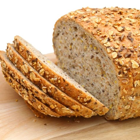 Multi-Grain Bread with Sesame, Flax and Poppy Seeds Recipe | Epicurious Multi Grain Bread, A Loaf Of Bread, Grain Bread, Seed Bread, Homemade Breads, Healthy Bread, Bread Buns, Loaf Of Bread, Yeast Breads