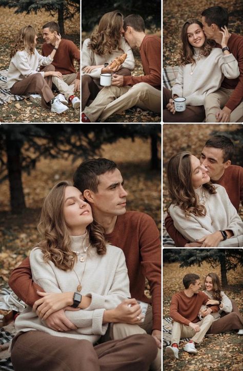 Autumn Prenup Ideas, Couple Autumn, Couples Candid Photography, Autumn Couple, Fall Couple Photos, Autumn Photoshoot, Fall Photo Shoot Outfits, Studio Photoshoot Ideas, Fall Engagement Pictures