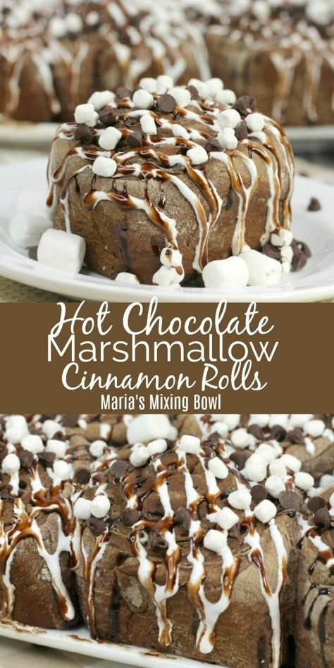 Dessert For Breakfast Recipes, Hot Cocoa Rolls, Hot Cocoa Cinnamon Rolls, Peppermint Cinnamon Rolls, Hot Chocolate Cinnamon Rolls, Fancy Cinnamon Rolls, Flavored Cinnamon Rolls, Gourmet Cinnamon Rolls, Dessert Rolls