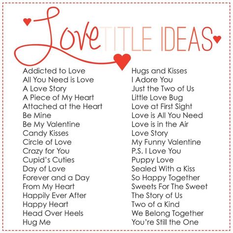 Titles For Love Stories, Love Story Book Title Ideas, Title Ideas For Stories About Love, Scrapbook Titles For Couples, Scrapbook Quotes Boyfriend, Story Title Ideas About Love, Love Story Scrapbook Ideas, Love Scrapbook Boyfriend Pages Ideas, Love Story Title Ideas