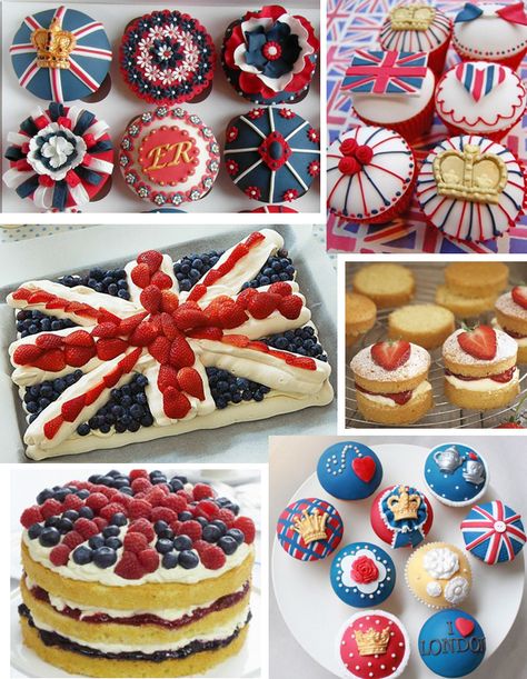 Jubilee Cakes, Lemon Madeira Cake, British Themed Parties, Queen Of Puddings, Jubilee Cake, British Tea Party, British Cake, Patriotic Cake, British Party