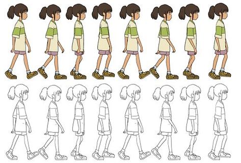 walk-cycle13 Animation Walk Cycle, Cycle Drawing, Comics Sketch, Walking Animation, Walking Poses, Walk Cycle, Learn Animation, الفن الرقمي, Character Design Cartoon