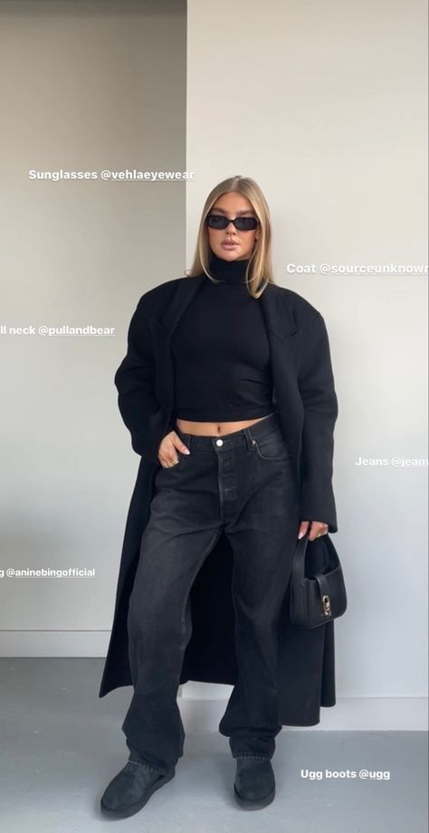 Jess Hunt, Winter Fashion Outfits Casual, Uni Outfits, Maxi Coat, Winter Outfit Inspiration, Black Turtleneck, Fall Fits, Coat Outfits, Streetwear Fashion Women