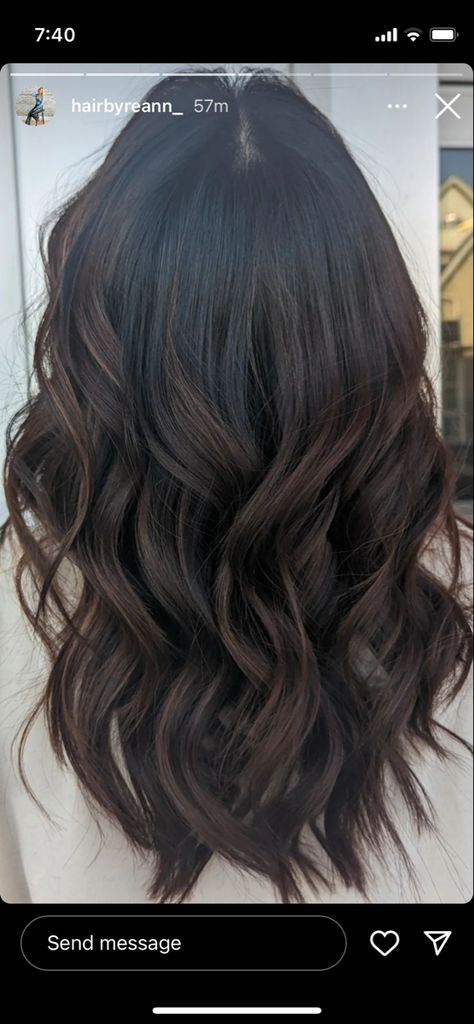 Dye Dark Brown Hair, Dark Hair With Dimension, Hair With Dimension, Dipped Hair, Summer 24, Dark Brown Hair, Dip Dye, Dark Hair, Hair Inspo