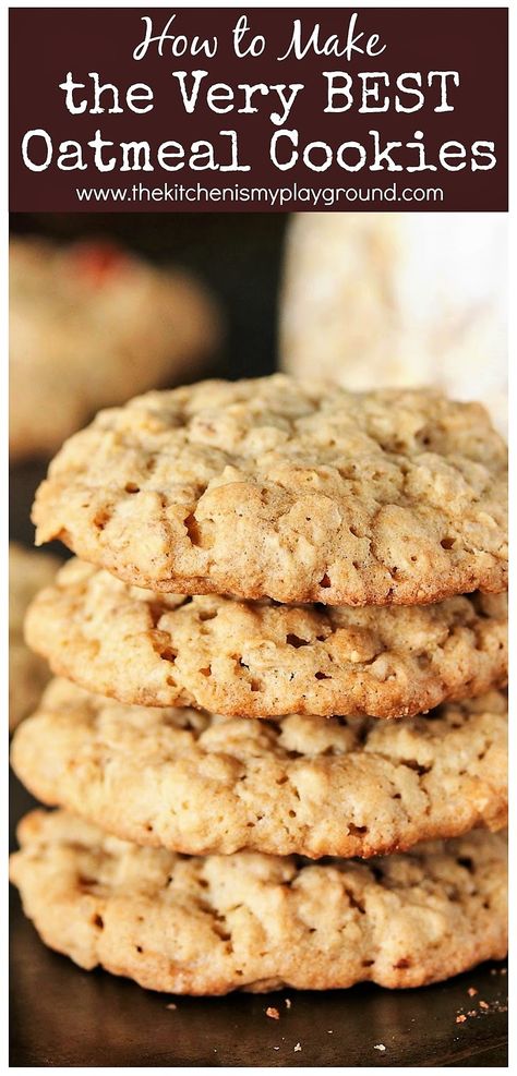 Chewy Oatmeal Cookies, The Best Oatmeal, Amazing Cookie Recipes, Best Oatmeal Cookies, Oatmeal Cookies Easy, Oatmeal Cookies Chewy, Easy Oatmeal, Oatmeal Cookie Recipes, Best Oatmeal