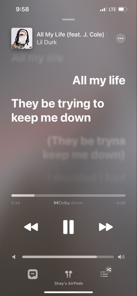 Lil Durk Spotify Lyrics, Lil Durk Song Lyrics, Lil Durk Songs, All My Life Lil Durk, Lil Durk Lyrics, Relatable Lyrics, Tiktok Ideas, Hype Wallpaper, Meaningful Lyrics