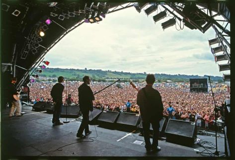 Oasis: the early years – in pictures | Music | The Guardian Rock Bands Photography, Oasis Live, Liam Gallagher Oasis, Oasis Band, Liam And Noel, Band Photography, Glastonbury Festival, Chasing The Sun, Dream Concert