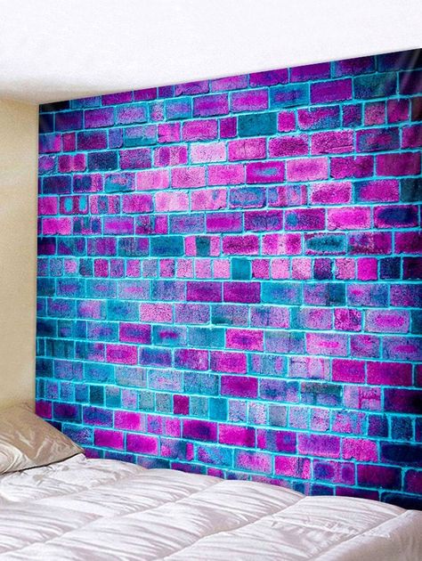 Cheap Wall Tapestries, Cheap Wall Art, Bedroom Murals, Casa Vintage, Tapestry Wall Art, Wall Paint Designs, Maximalist Decor, Pop Art Wallpaper, Painted Brick