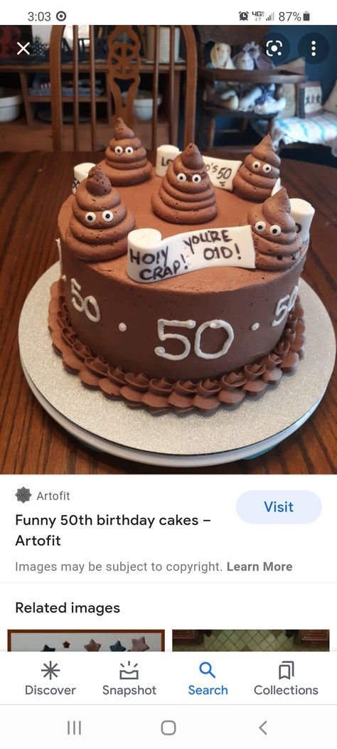 50 Birthday Party Ideas, Funny 50th Birthday Cakes, 50th Birthday Cake Ideas, 50th Birthday Cake For Women, 50th Birthday Cakes, 50 Birthday Party, Creative Sweets, Cake For Women, Decorating For Beginners