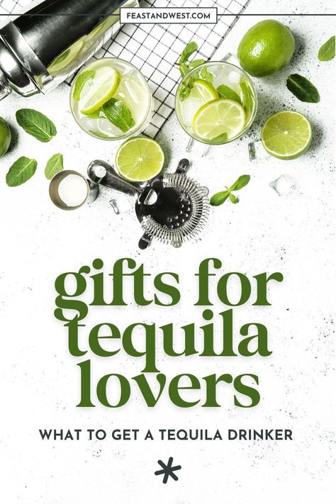 If you’ve got a tequila lover in your life, you know their bar cart is probably their pride and joy. Finding a gift that matches their passion can be so much fun, especially with so many creative and unique options out there. https://feastandwest.com/tequila-gifts/ Tequila Gift Idea, Tequila Gifts Basket, Mixology Gifts, Margarita Gifts, Tequila Humor, Tequila Gift, Liquor Gifts, Cherry Cocktail, Bartender Gifts