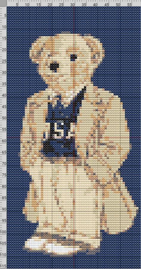 Teddy Bear Cross Stitch Pattern, Bear Grid Pattern, Teddy Bear Alpha Pattern, Grid Knitting Pattern, Bear Alpha Pattern, Bear Embroidery Pattern, Teddy Bear Cross Stitch, Intarsia Knitting Charts, Bear Cross Stitch Pattern