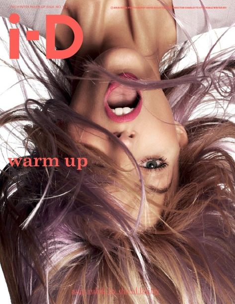 I-d Magazine Cover, Typography Magazine, Magazine Front Cover, Id Magazine, Fashion Magazine Layout, Crazy Tattoos, I D Magazine, Vogue Models, David Bailey