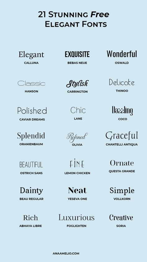 20 Beautiful and free elegant fonts — Ley Design Studio Font For Logo, Typography Logo Fonts, Numbers Tattoo, Font Love, Elegant Words, 10 Tattoo, Business Fonts, Best Website Design, Squarespace Design