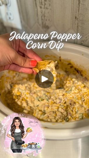 372K views · 10K reactions | Crockpot Jalapeño Popper Corn Dip ❤️ | Stormi Smith | stormicooks · Original audio Jalapeno Popper Dip, Popper Dip, Healthy Lunches For Work, Bite Size Appetizers, Corn Dip, Football Party Food, Snack Dip, Recipes Appetizers And Snacks, Crockpot Recipes Slow Cooker