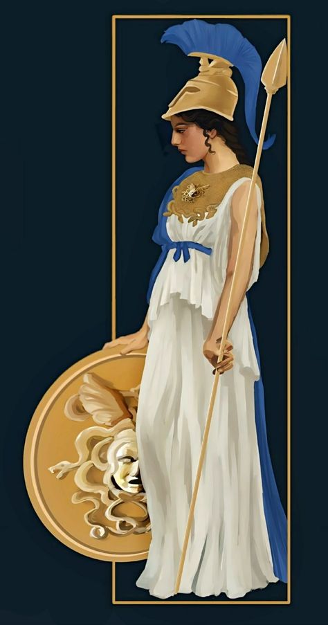 Ancient Greece Clothing, Minerva Goddess, Goddess Minerva, Athena Greek Goddess, Greek Plays, Greek Goddess Art, Ancient Greek Goddess, Acropolis Of Athens, The Parthenon