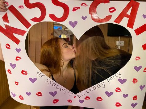 kiss cam Kiss Cam Fanart, Kiss Cam Poster Board, Poster Board Ideas, Kiss Cam, Board Ideas, Poster Board, Kiss, Birthday Party, Fan Art