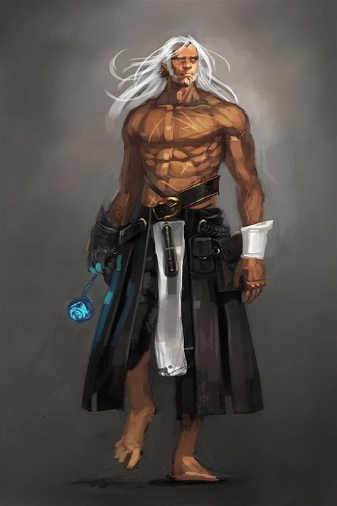 Monk, human male old Buff Wizard, Muscle Wizard, Dnd Pictures, Dnd Monk, Monk Dnd, Old Monk, Sky People, Pathfinder Character, Human Male