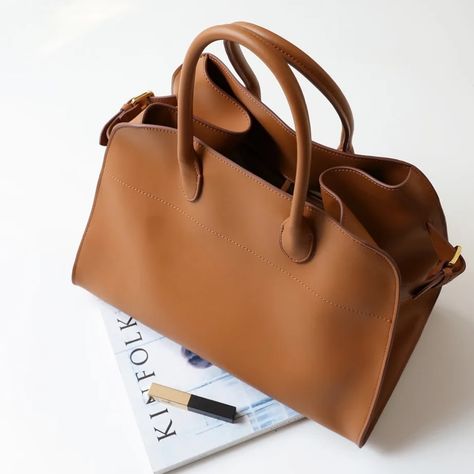 Soft leather tote