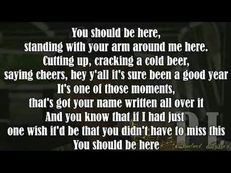 Cole Swindle "you should be here" song to play for honoring grandparents You Should Be Here Cole Swindell, You Should Be Here Quotes, Miss You Quotes For Him, I Miss You Quotes For Him, Missing You Quotes For Him, Cole Swindell, Country Vibes, I Miss You Quotes, Missing You Quotes