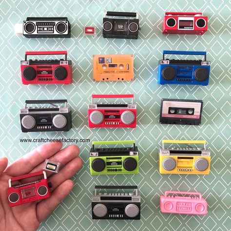 Craftcheesefactory.com’s Instagram profile post: “Boom boom(box) shake the room! The miniature boombox radios in the next photo and video are available at www.Craftcheesefactory.com! 📼📼📼” Cheese Factory, Boom Box, Boom Boom, The Room, Radios, Doll House, The Next, Instagram Profile, Miniatures