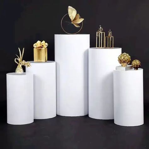 Metal Display Plinth Cake Stand For Exhibitions Weddings Round Plinths Display Dessert Table Wedding Cylinder Event Decoration - Buy Metal Display Base Dessert Table Cake Stand For Exhibitions Weddings Round Plinths,Wedding Circle Base Dessert Table,Wedding Metal Column Base Dessert Table Product on Alibaba.com White Pillars, Dessert Table Wedding, Cylinder Pedestal, Pedestal Display, Coin Photo, Baby Shower Dessert Table, Cake Stand Set, Metal Columns, Cake Pedestal