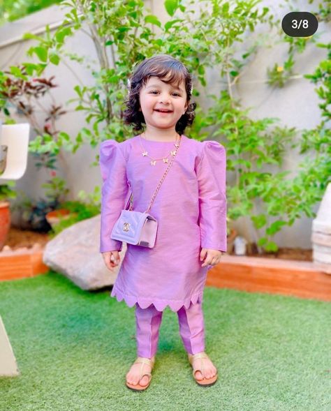 Kids Eid Dress, Girls Eid Dress, Baby Dress Diy, Eid Dress, Kids Ethnic Wear, Kids Dress Collection, Diwali Outfits