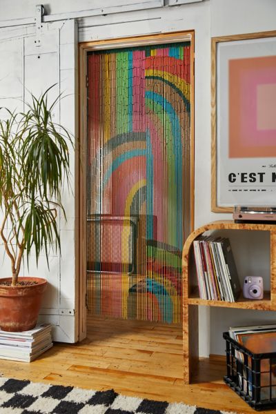 Urban Outfitters Curtains, Bamboo Beaded Curtains, Beaded Curtain, Bamboo Curtains, Uo Home, Deco Retro, Beaded Curtains, Apartment Inspiration, Dream House Decor