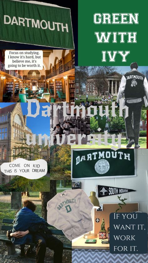 Dartmouth University, College Inspiration, College Vision Board, Dartmouth College, English Major, College Aesthetic, School Organization Notes, Dream College, Dream School