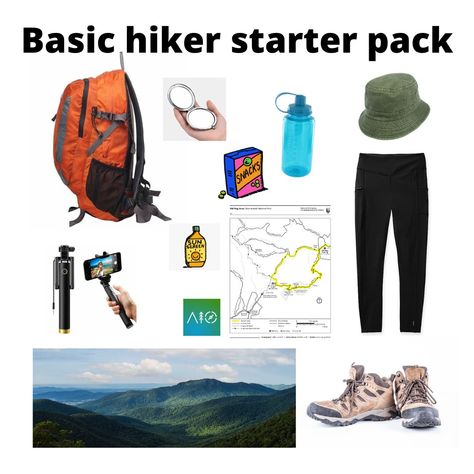 State Parks, Camping, Basic hiker starter pack. Hiking Starter Pack, Starter Pack, State Parks, Hiking, Camping