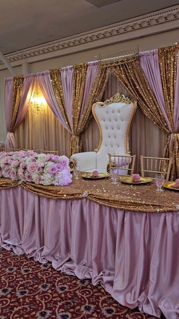 Table Set Up Quinceanera, Quinceañera Table Set Up, Tangled Sweet 16, Debut Decorations, Sweet 16 Party Planning, Sixteen Birthday Party Ideas, Table Rentals, Birthday 15, Sweet Sixteen Birthday Party Ideas