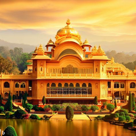 Raj Mahal, Golden Palace, Brahma Kumaris, Dream Vacations Destinations, Divine Nature, Water Falls, Royal Palace, Sun Rays, Vacation Destinations