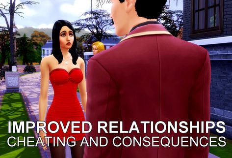 Improved Relationships - Cheating | Zero's Sims 4 Mods&Comics on Patreon Sims 4 Relationships Mod, Cheating Mod Sims 4, Ts4 Relationship Mods, Sims 4 Relationship Mod, Ts4 Mod, Sims Family, Sims Decor, Improve Relationship, Los Sims 4 Mods