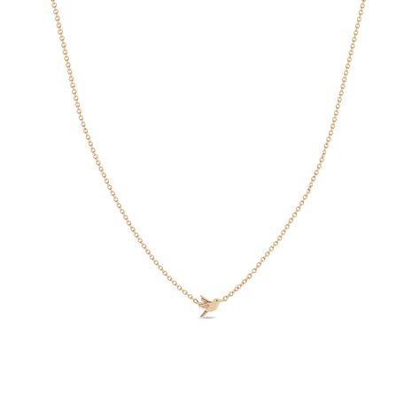 14k gold cable chain necklace with an itty bitty engraved hummingbirdSPECIFICS • 14k cable chain adjustable at 14-15-16"• hummingbird is approx. 6.5mm wide x 4.5mm tall Hummingbird Necklace, Zoe Chicco, Cable Chain Necklace, Itty Bitty, Cable Chain, Shop Necklaces, Chain Necklace, Cable, Chain