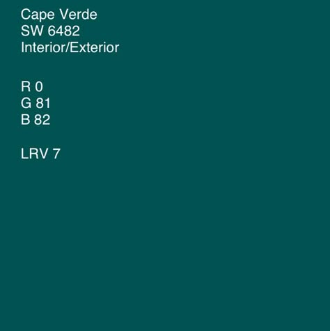 Cape Verde - Sherwin Williams Deep Teal Paint Colors, Deep Teal Paint, Exterior Door Styles, Craftsman Front Doors, Rustic Doors Interior, Zyla Colors, Sherwin Williams Paint, French Doors Exterior, Teal Bedroom