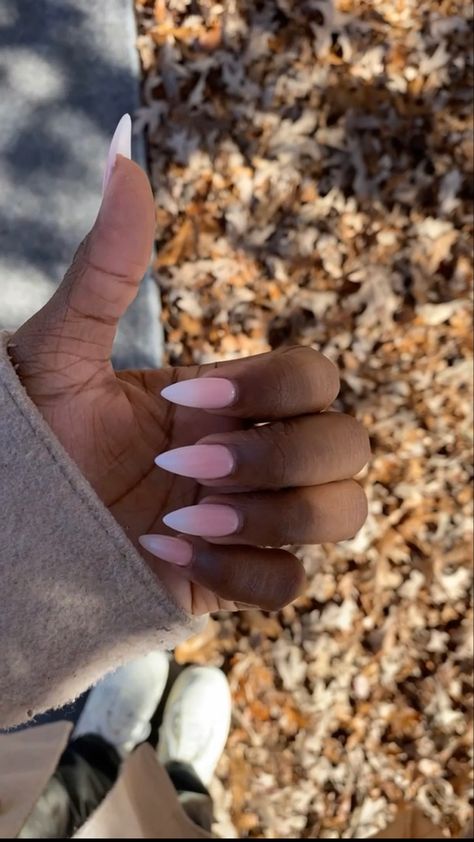 Brown girl friendly nails Light Pink And Brown Nails, Pink And Brown Nails, Ombré Nails, Pink And Brown, Brown Nails, Brown Girl, Ombre Nails, Nail Colors, Light Pink