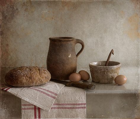 Still Life 2 on Behance Bread Still Life, Pottery Food, Personalized Office Supplies, Modern Office Supplies, Haarlem Netherlands, Hans Hofmann, Dutch Still Life, Still Life Pictures, Still Life 2