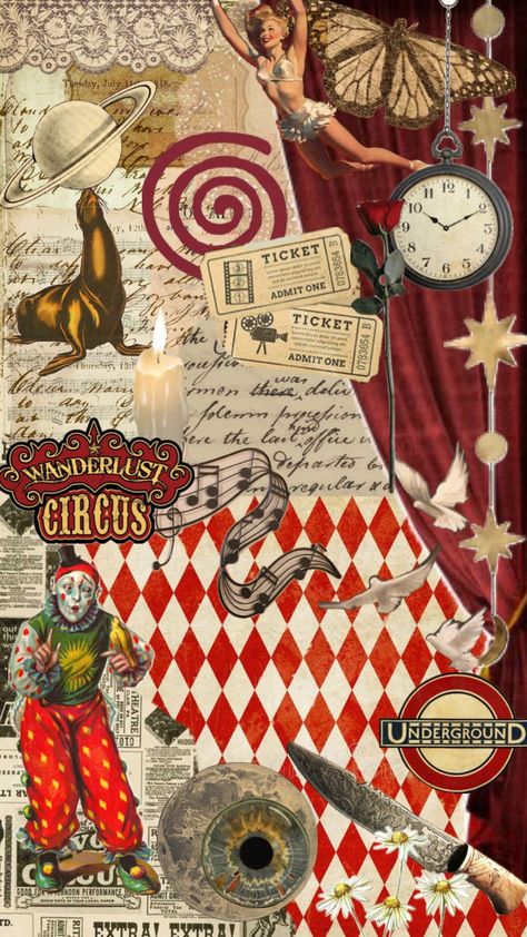 Vintage Circus Aesthetic, Creepy Circus, Circus Aesthetic, Aesthetic Red, Vintage Circus, Red Vintage, Circus, Cut Out, Red