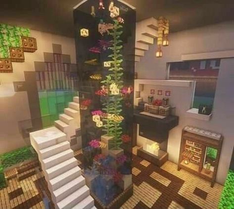 Minecraft Staircase, Houses Blueprints, Minecraft Kitchens, Minecraft Houses Interior, Case Minecraft, Rumah Minecraft Sederhana, Minecraft Mansion, Minecraft Kitchen Ideas, Minecraft Houses Blueprints