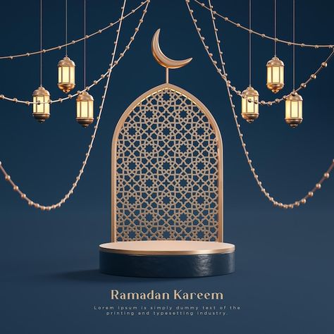 Ramadan Theme Design, Ramadan Watercolor, Ramadan Wallpaper, Ramadan Theme, Ramadan Ideas, Wallpaper Islamic, Decoration Ramadan, Poster Mockup Psd, Front End Design