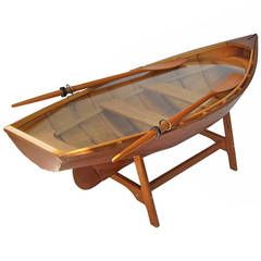 Boat Furniture, Centre Table Design, Boat Table, Extravagant Homes, Wooden Boat Plans, Creative Furniture, Boat Plans, Vintage Sofa, Furniture Tables